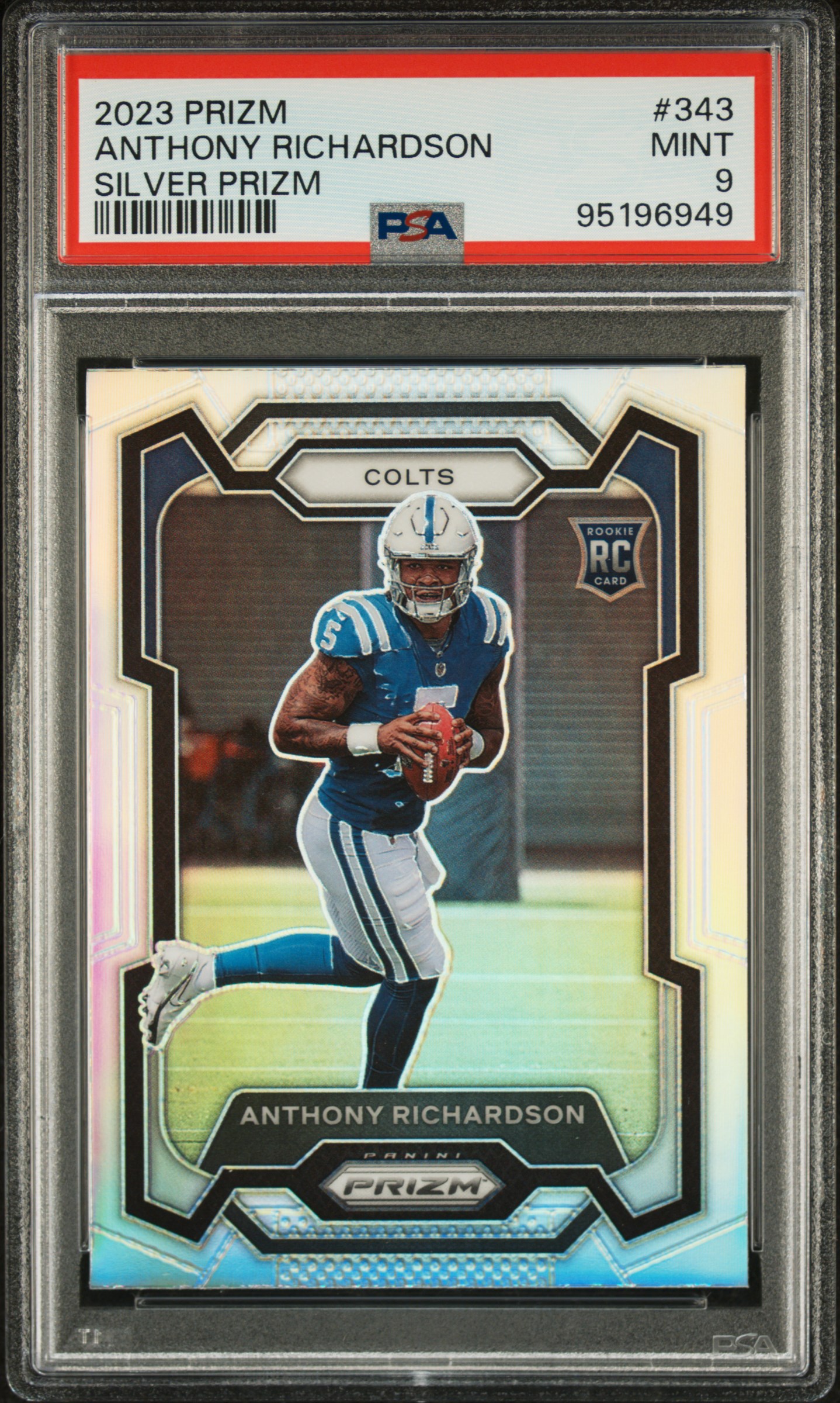 2023 Panini Prizm Anthony Richardson #343 (Silver Prizm) Mint 9 front