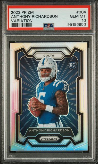 2023 Panini Prizm Anthony Richardson #304 (Variation) Gem Mt 10 front
