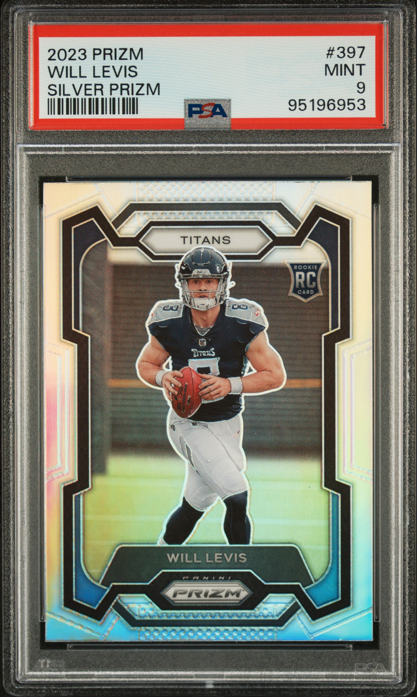 2023 Panini Prizm Will Levis #397 (Silver Prizm) Mint 9 front