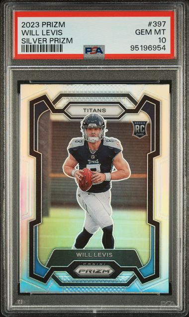 2023 Panini Prizm Will Levis #397 (Silver Prizm) Gem Mt 10 front