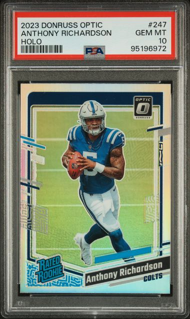 2023 Panini Donruss Optic Anthony Richardson #247 (Holo) Gem Mt 10 front