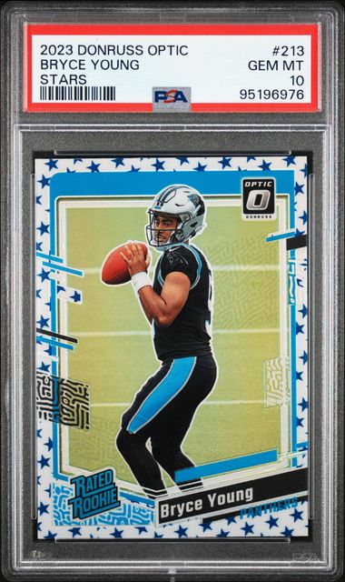 2023 Panini Donruss Optic Bryce Young #213 (Stars) Gem Mt 10 front