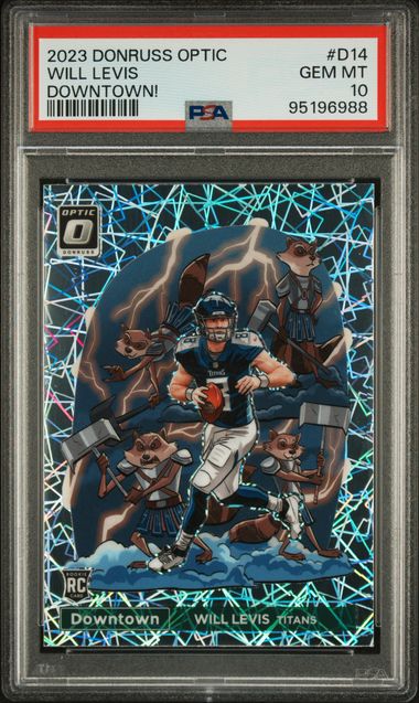 2023 Panini Donruss Optic Downtown! Will Levis #D14 Gem Mt 10 front