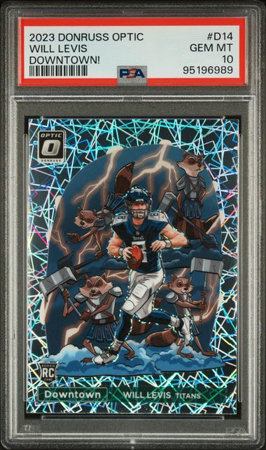 2023 Panini Donruss Optic Downtown! Will Levis #D14 Gem Mt 10 front