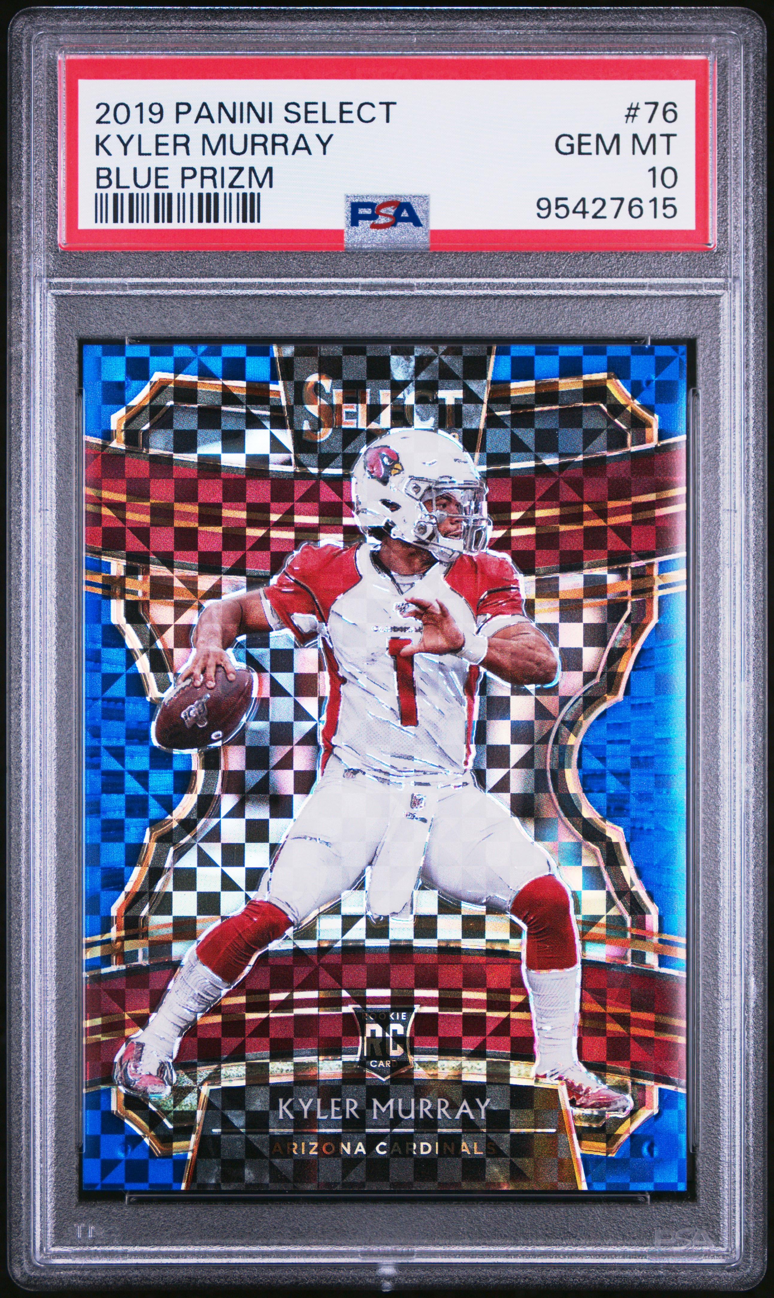 2019 Panini Select Kyler Murray #76 (Blue Prizm) Gem Mt 10 front