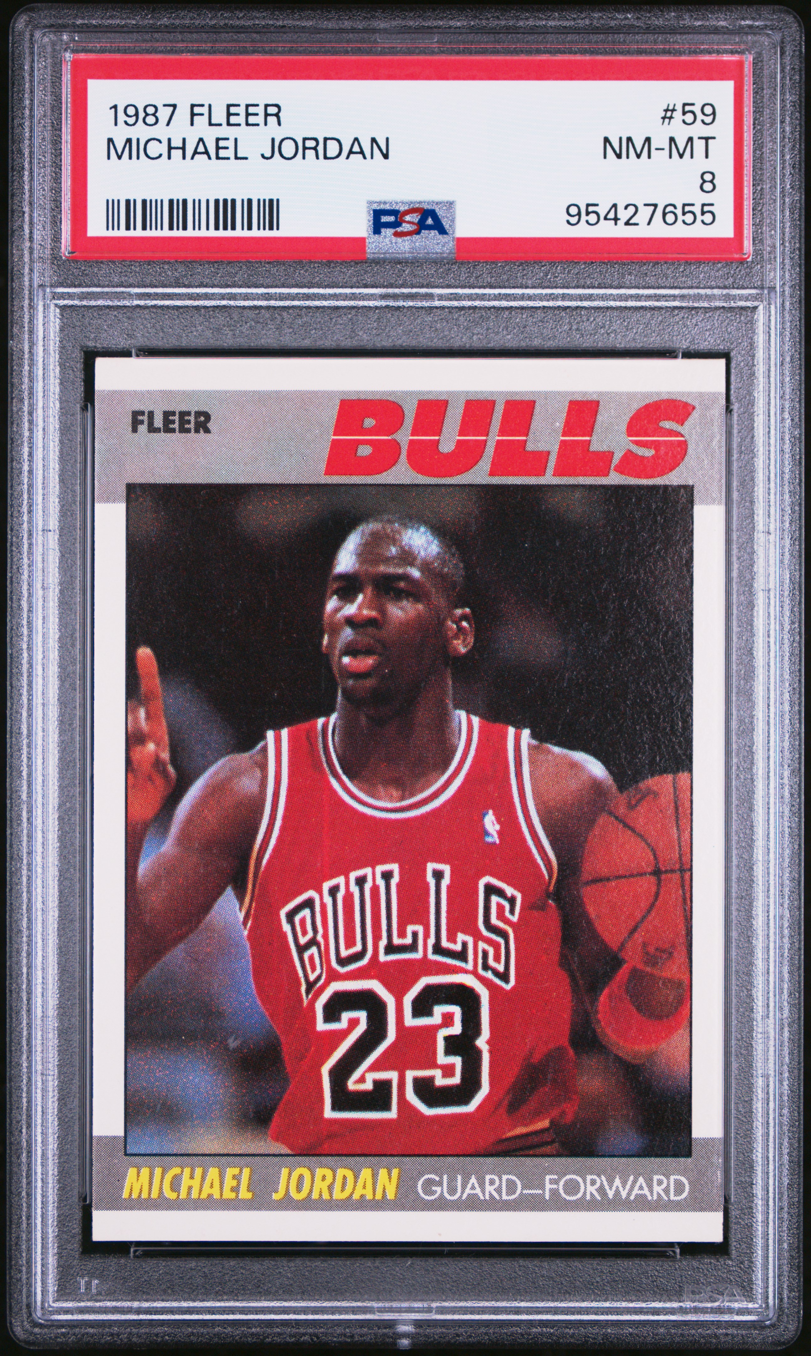 1987 Fleer Michael Jordan #59 Nm-Mt 8 front