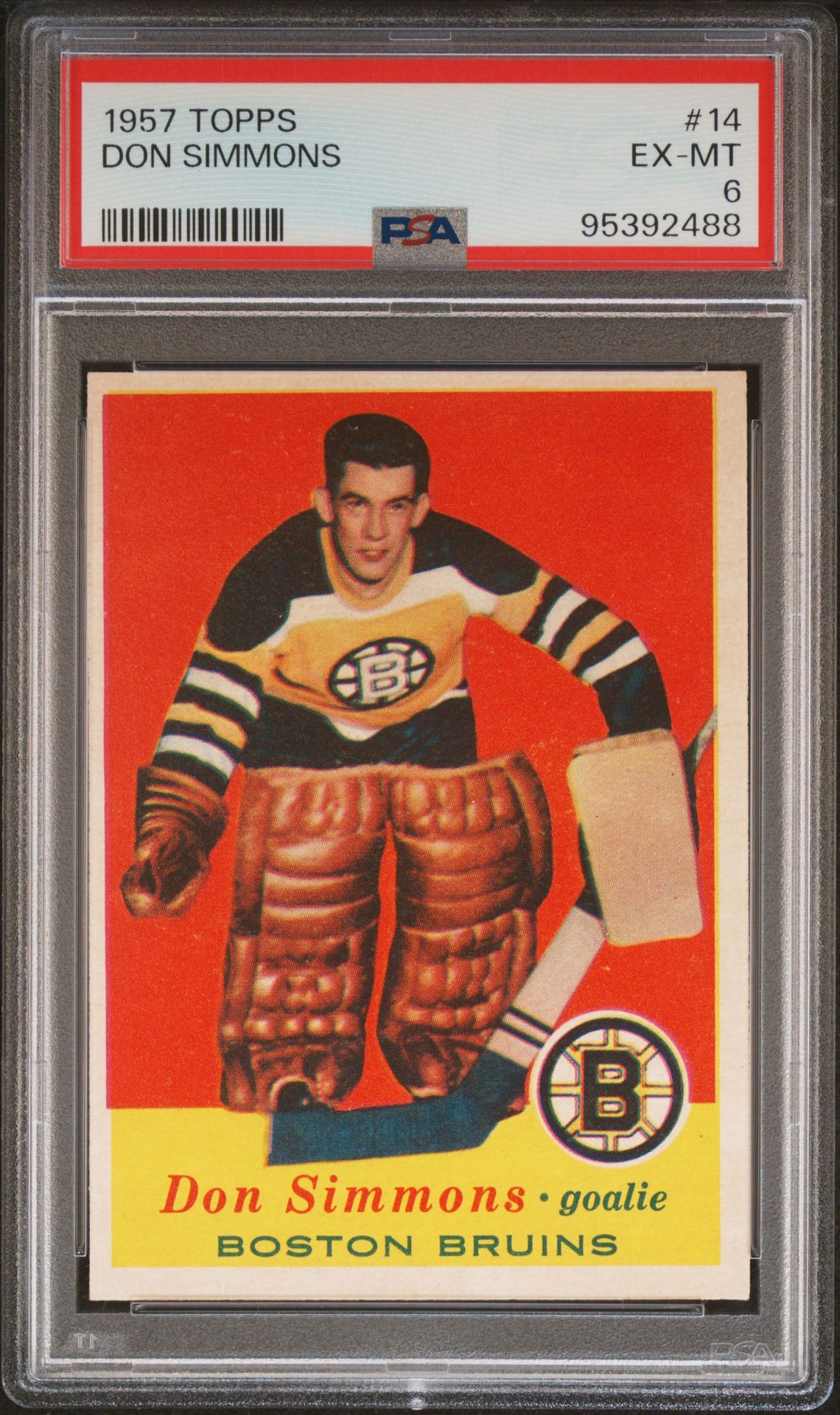 1957 Topps Don Simmons #14 Ex-Mt 6 front