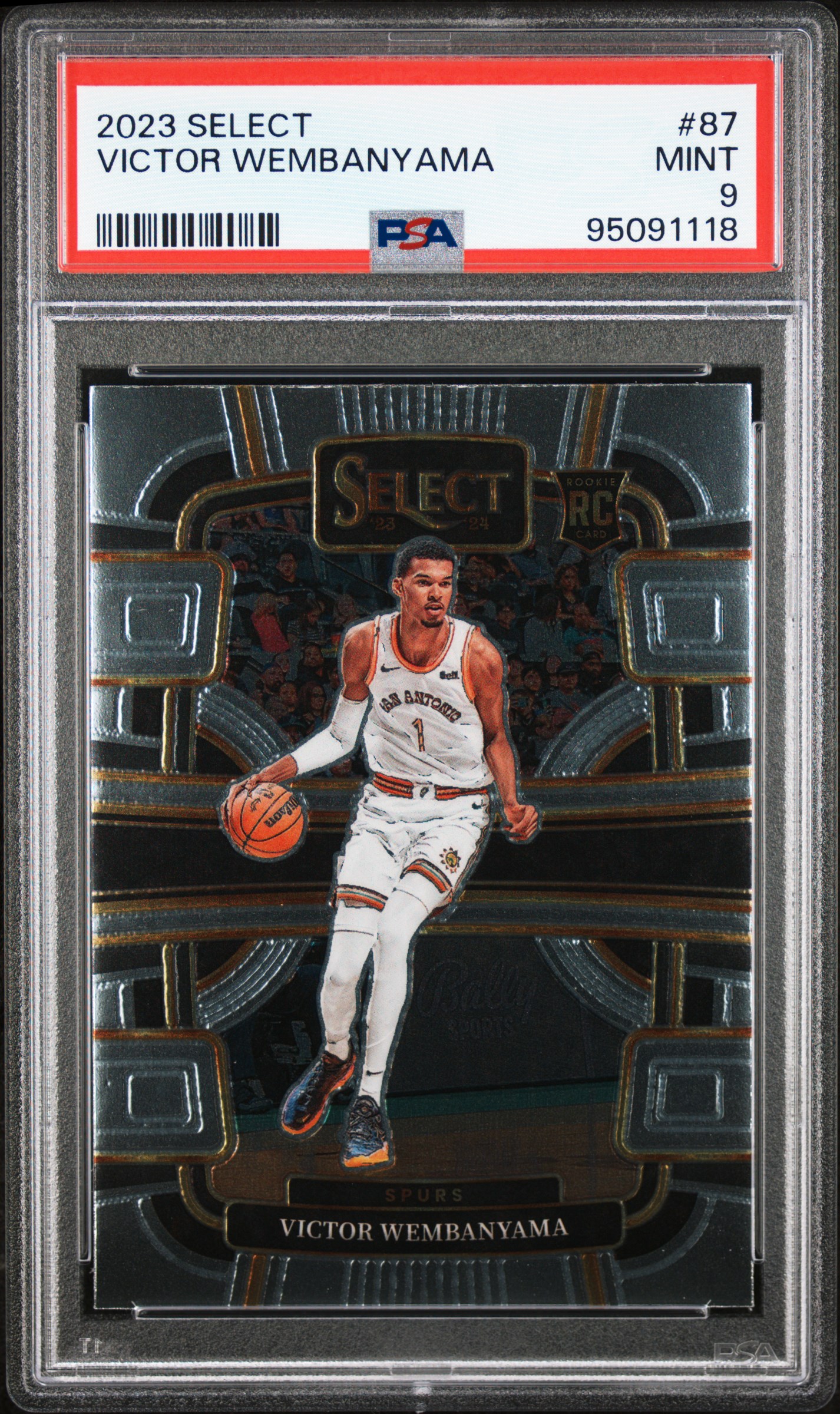 2023 Panini Select Victor Wembanyama #87 Mint 9 front