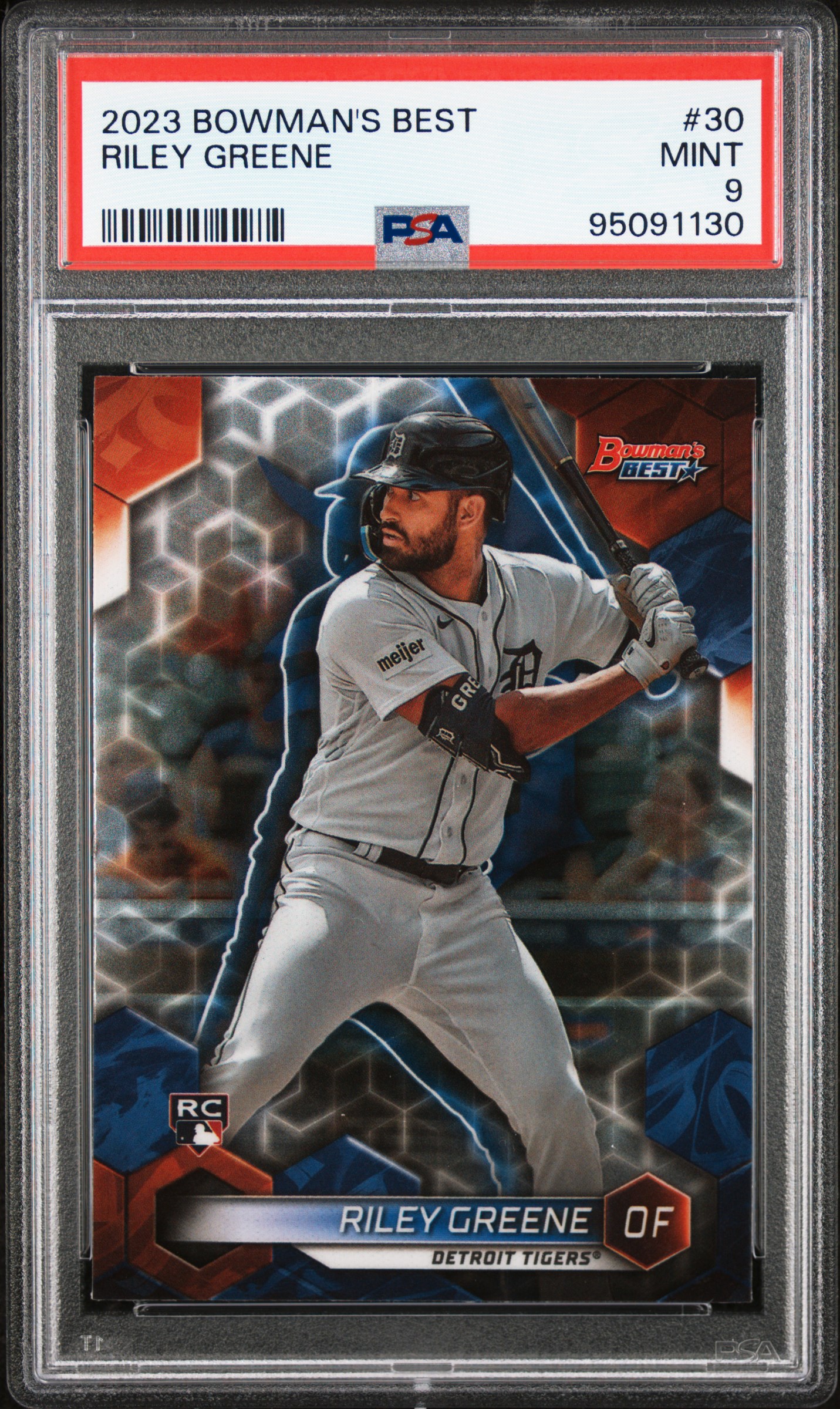 2023 Bowman's Best Riley Greene #30 Mint 9 front