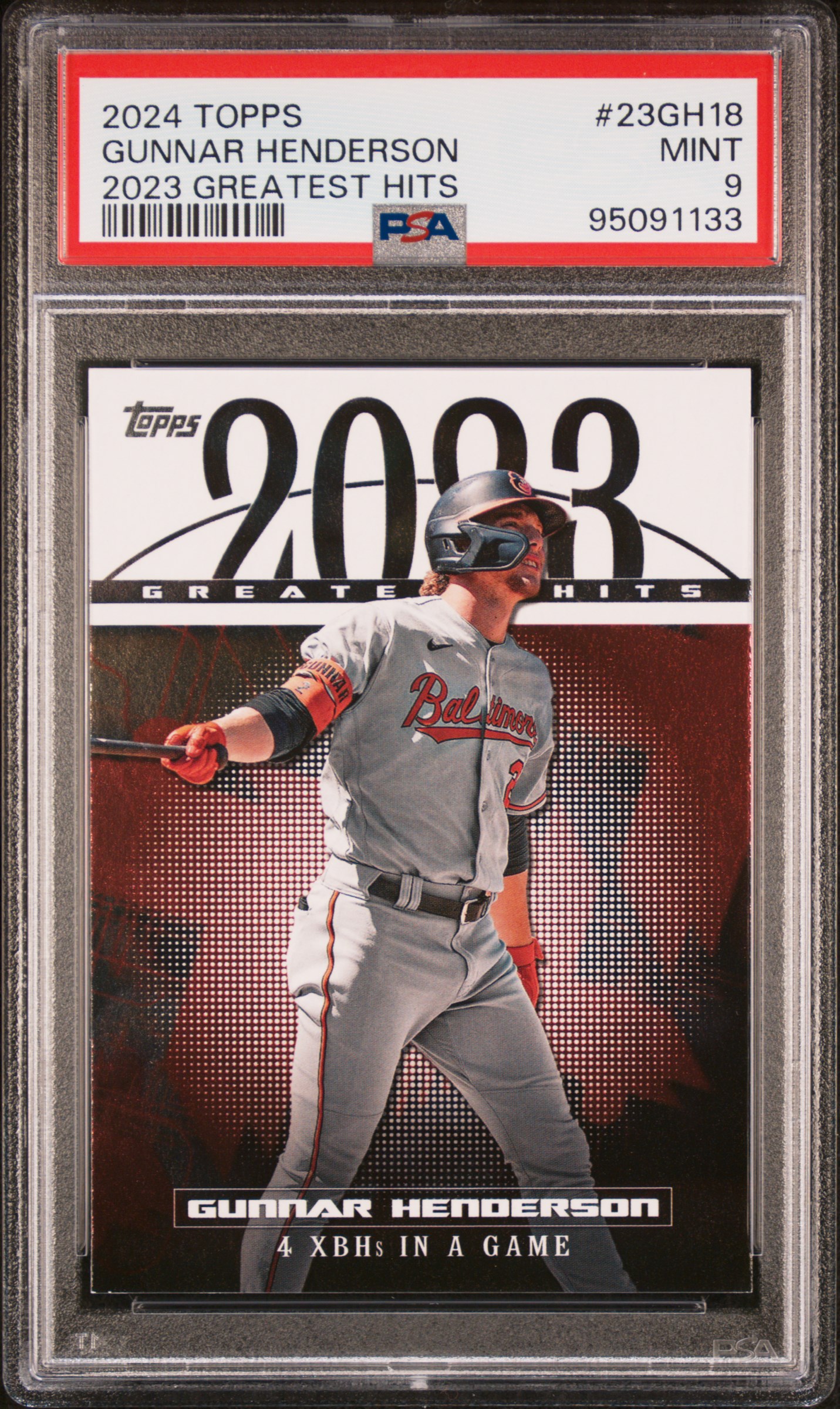2024 Topps 2023 Greatest Hits Gunnar Henderson #23Gh18 Mint 9 front