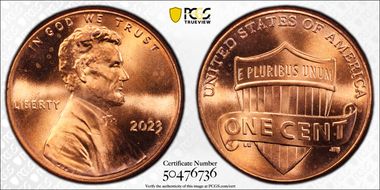 2023 1C Shield, Extra "V" MS66RD