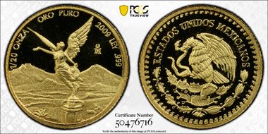 2009-Mo 1/20 oz Libertad Gold PR69DCAM