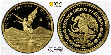 2016-Mo 1/20 oz Libertad Au PR69DCAM