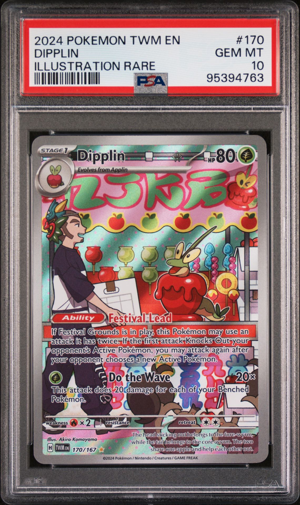 2024 Pokemon POKEMON TWM EN-TWILIGHT MASQUERADE Holo #170 Dipplin front