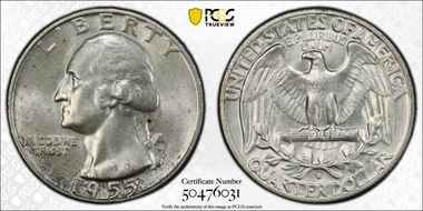 1955-D 25C MS65