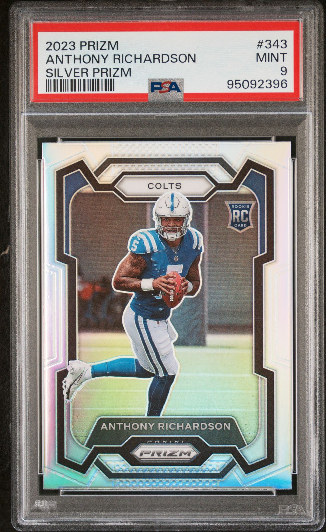 2023 Panini Prizm Anthony Richardson #343 (Silver Prizm) Mint 9 front