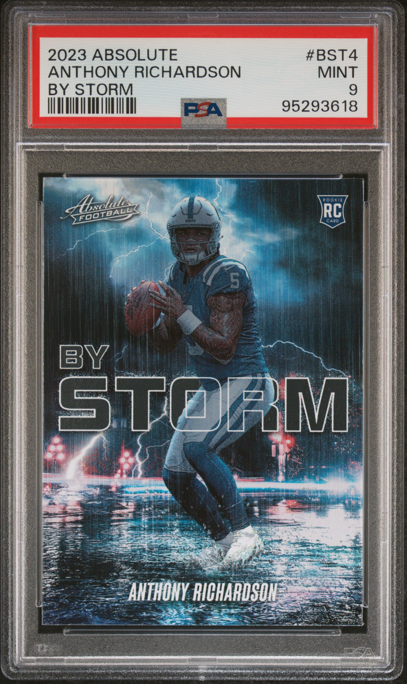 2023 Panini Absolute By Storm Anthony Richardson #Bst4 Mint 9 front