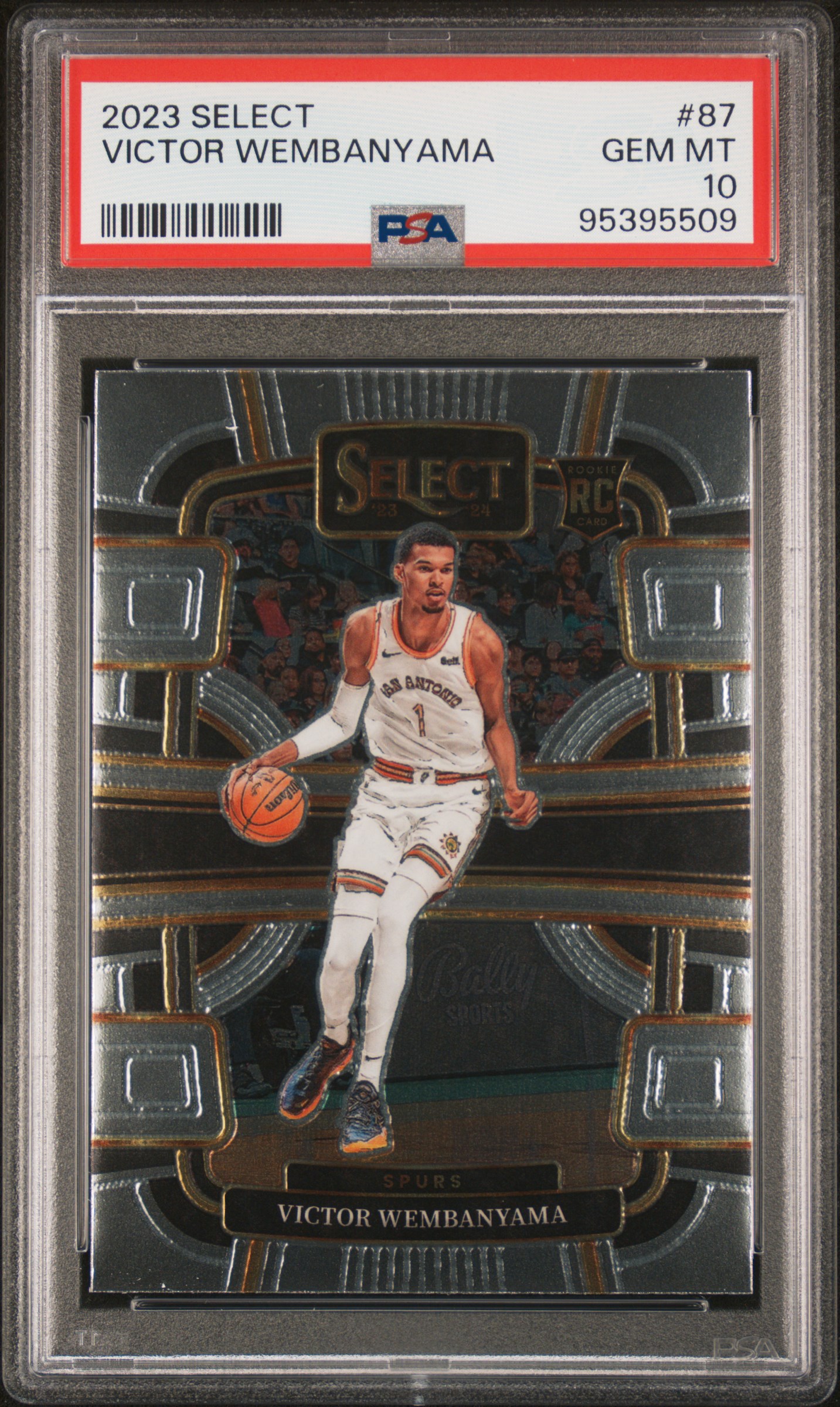 2023 Panini Select Victor Wembanyama #87 Gem Mt 10 front