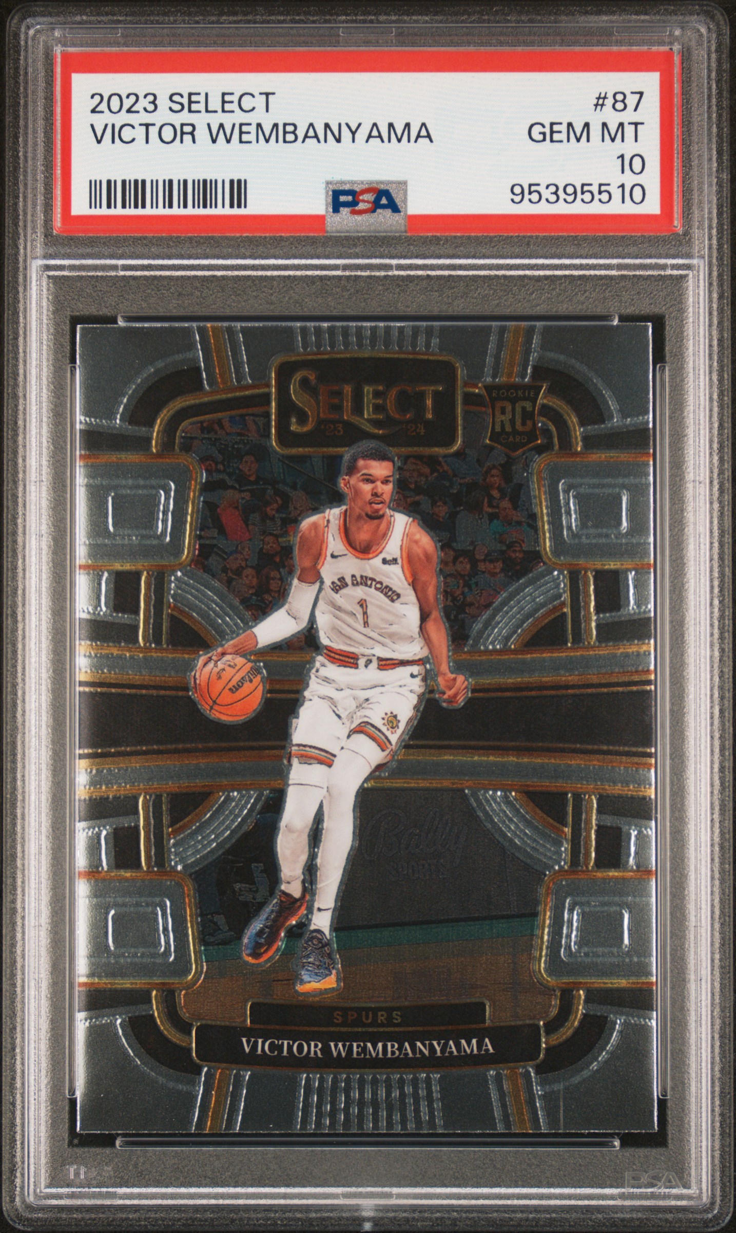 2023 Panini Select Victor Wembanyama #87 Gem Mt 10 front