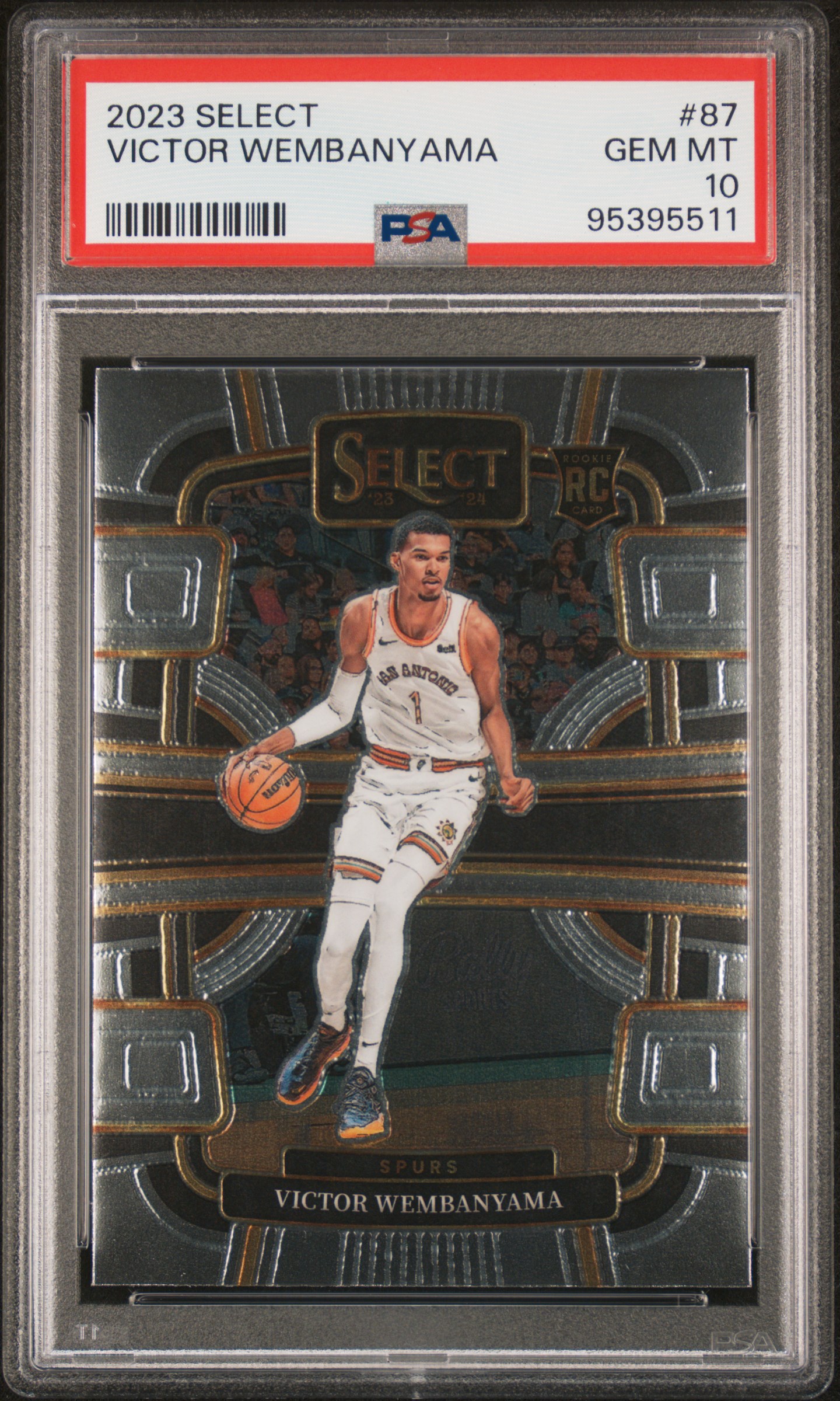 2023 Panini Select Victor Wembanyama #87 Gem Mt 10 front