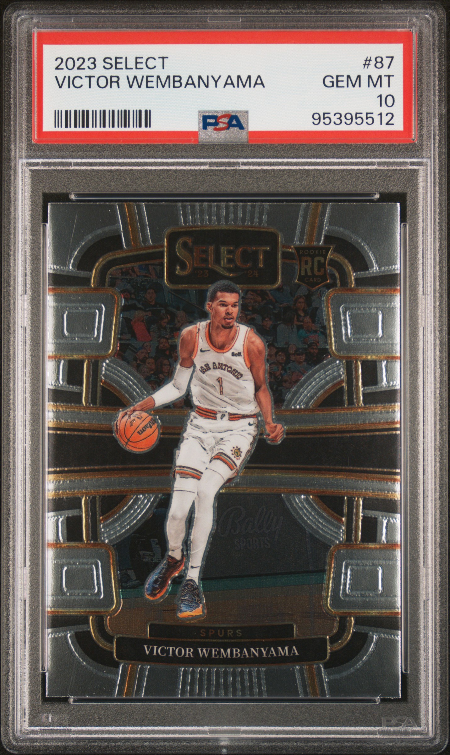 2023 Panini Select Victor Wembanyama #87 Gem Mt 10 front