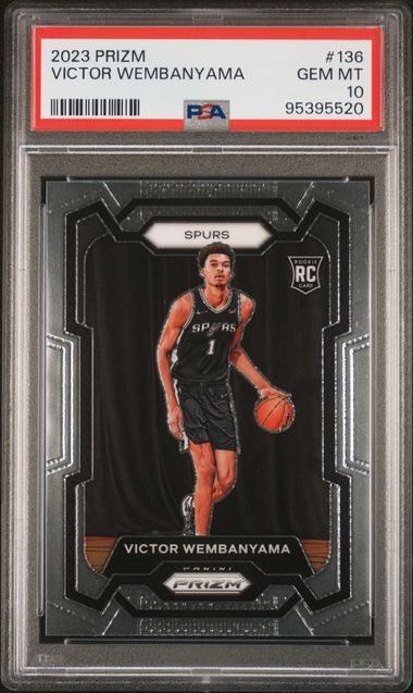 2023 Panini Prizm Victor Wembanyama #136 Gem Mt 10 front