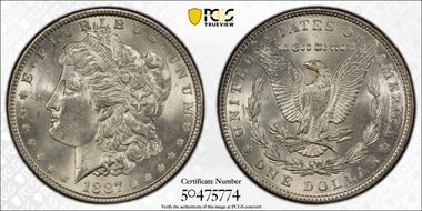 1887 $1 MS63