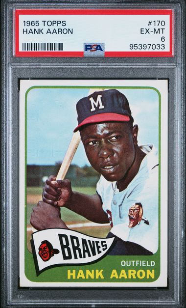 1965 Topps TOPPS #170 Hank Aaron front