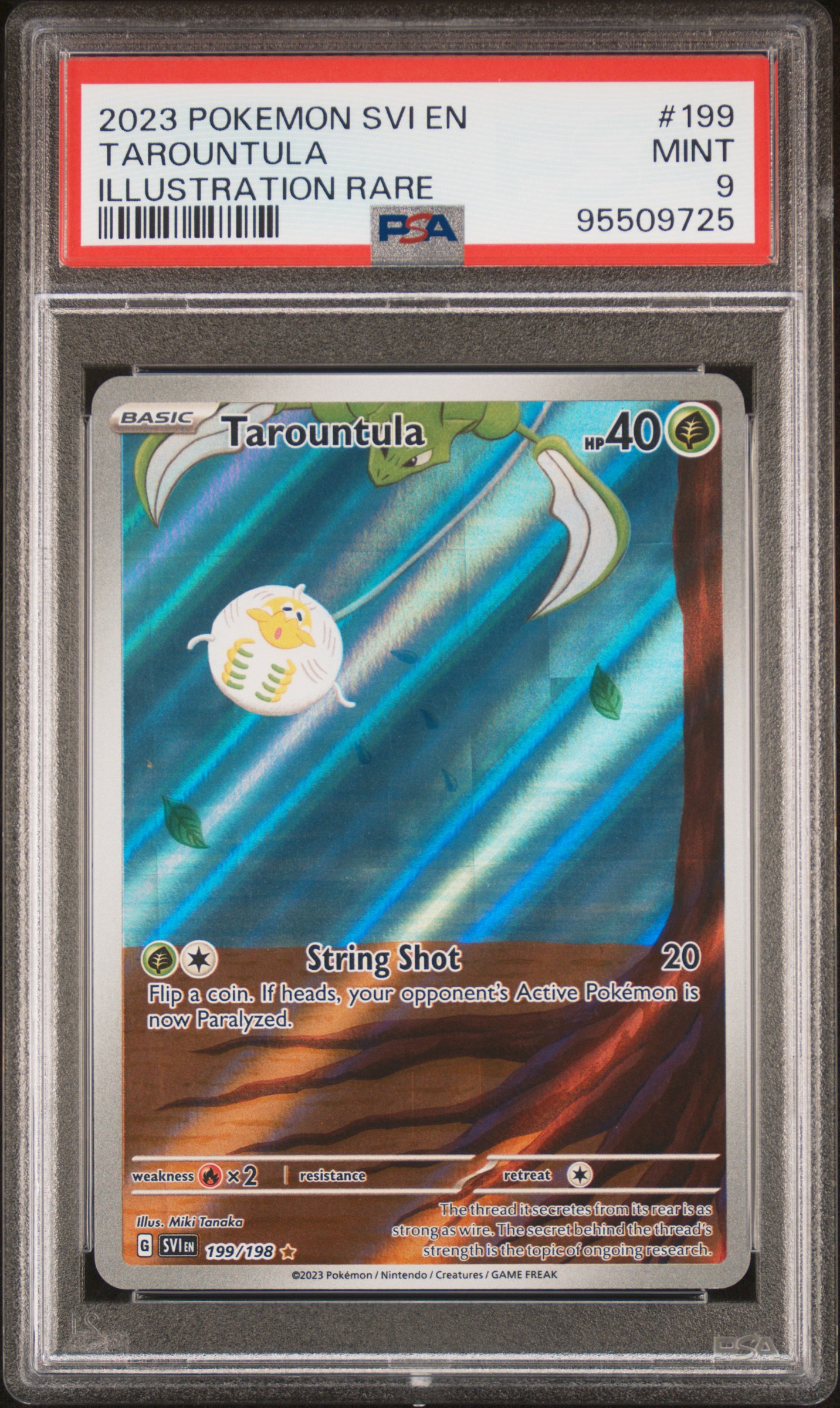 2023 Pokemon Svi En-Scarlet & Violet Tarountula #199 (Illustration Rare) Mint 9 front