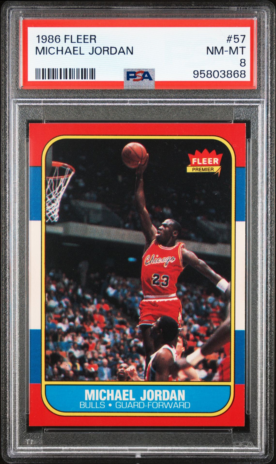 1986 Fleer #57 Michael Jordan front