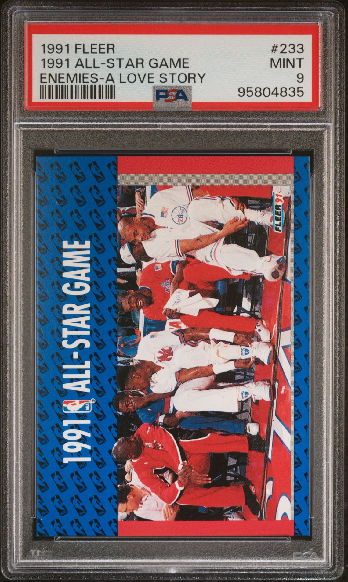 1991 Fleer 1991 All-Star Game #233 (Enemies-A Love Story) Mint 9 front