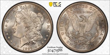 1895-S $1 MS65+