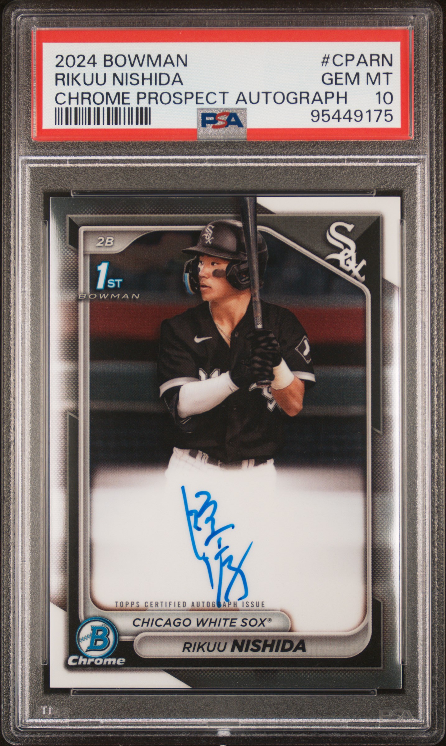 Rikuu Nishida 2024 Bowman Chrome Prospect Autographs