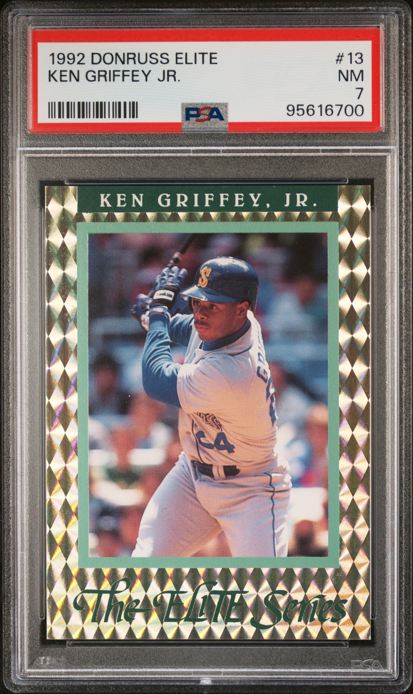 1992 Donruss Elite Ken Griffey Jr. #13 Nm 7 front