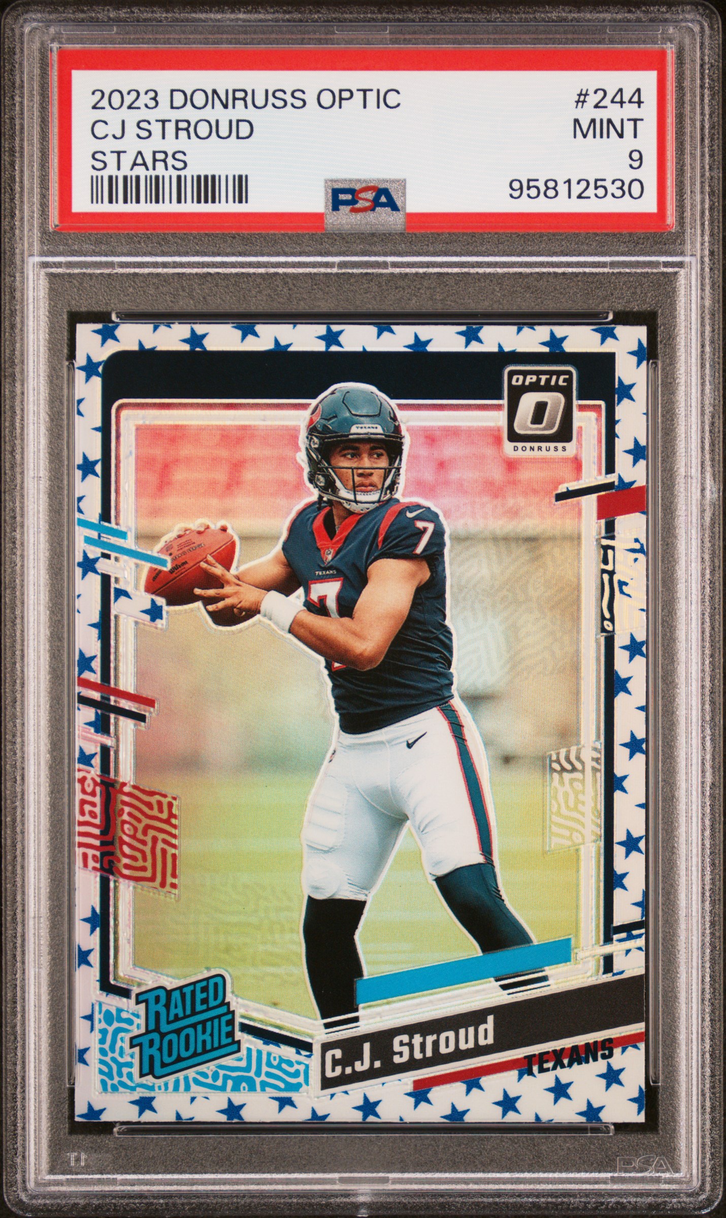 2023 Panini Donruss Optic Cj Stroud #244 (Stars) Mint 9 front