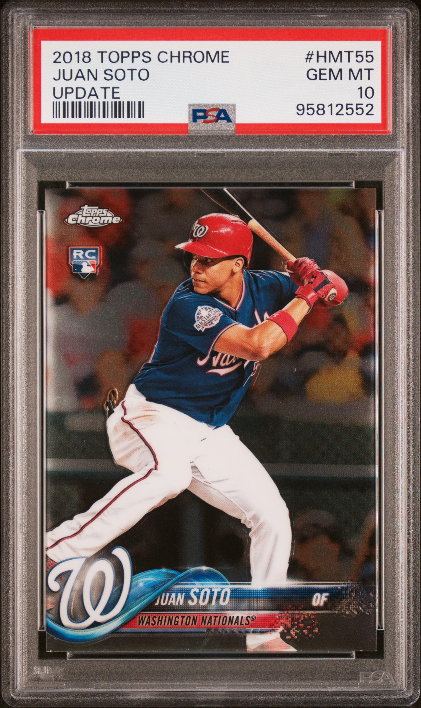 2018 Topps Chrome Update Juan Soto #Hmt55 (Update) Gem Mt 10 front