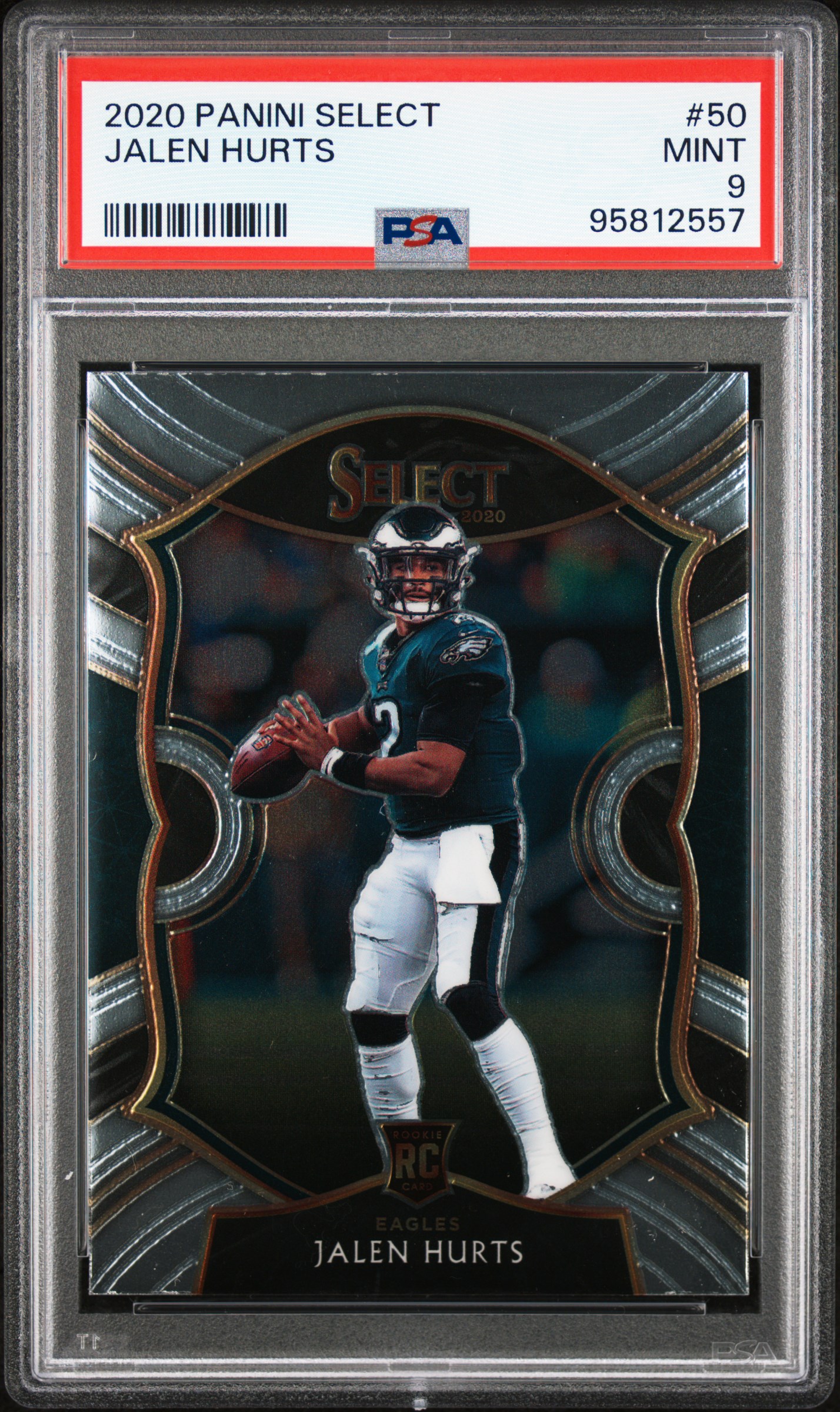 2020 Panini Select Jalen Hurts #50 Mint 9 front