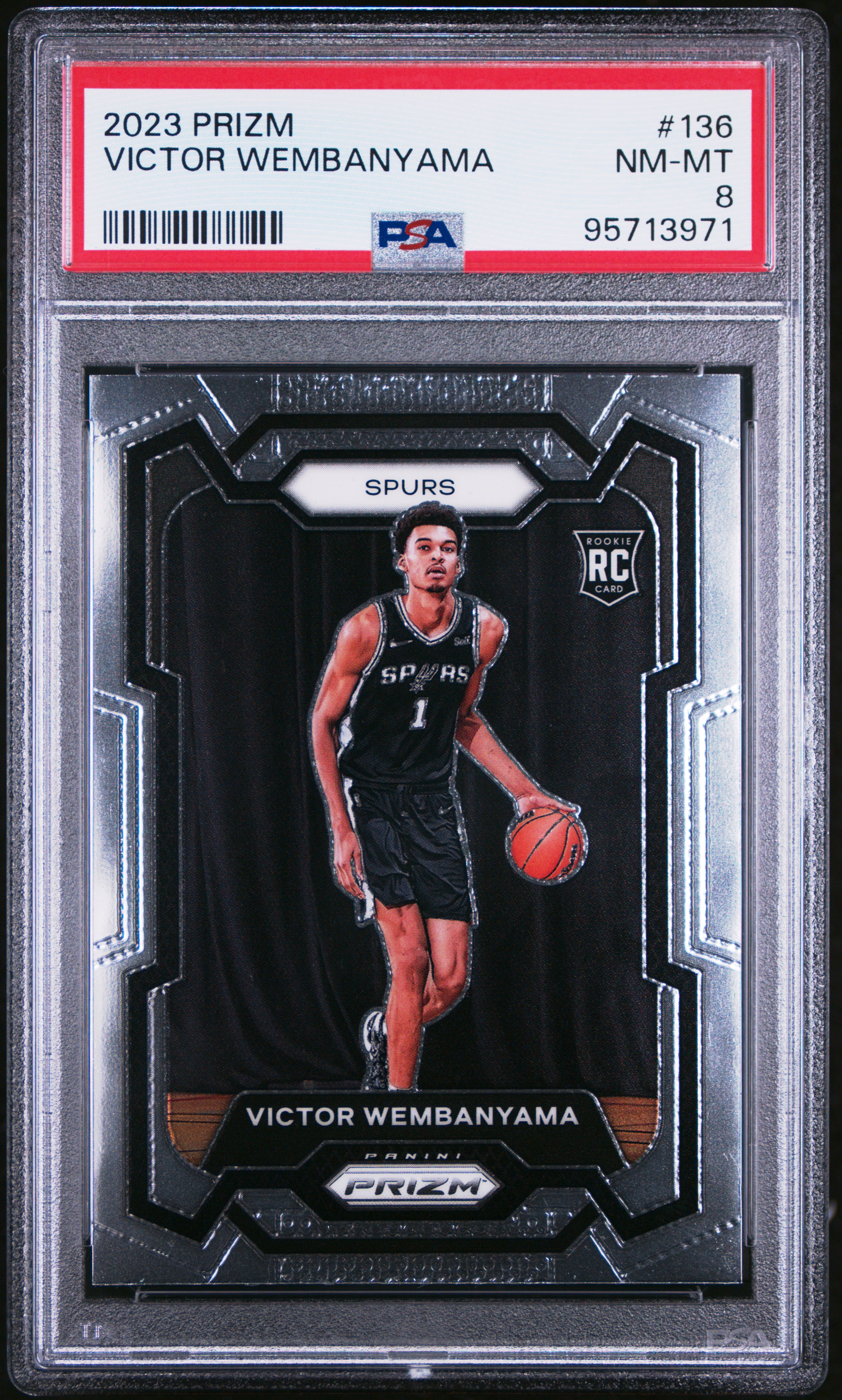 2023 Panini Prizm Victor Wembanyama #136 Nm-Mt 8 front