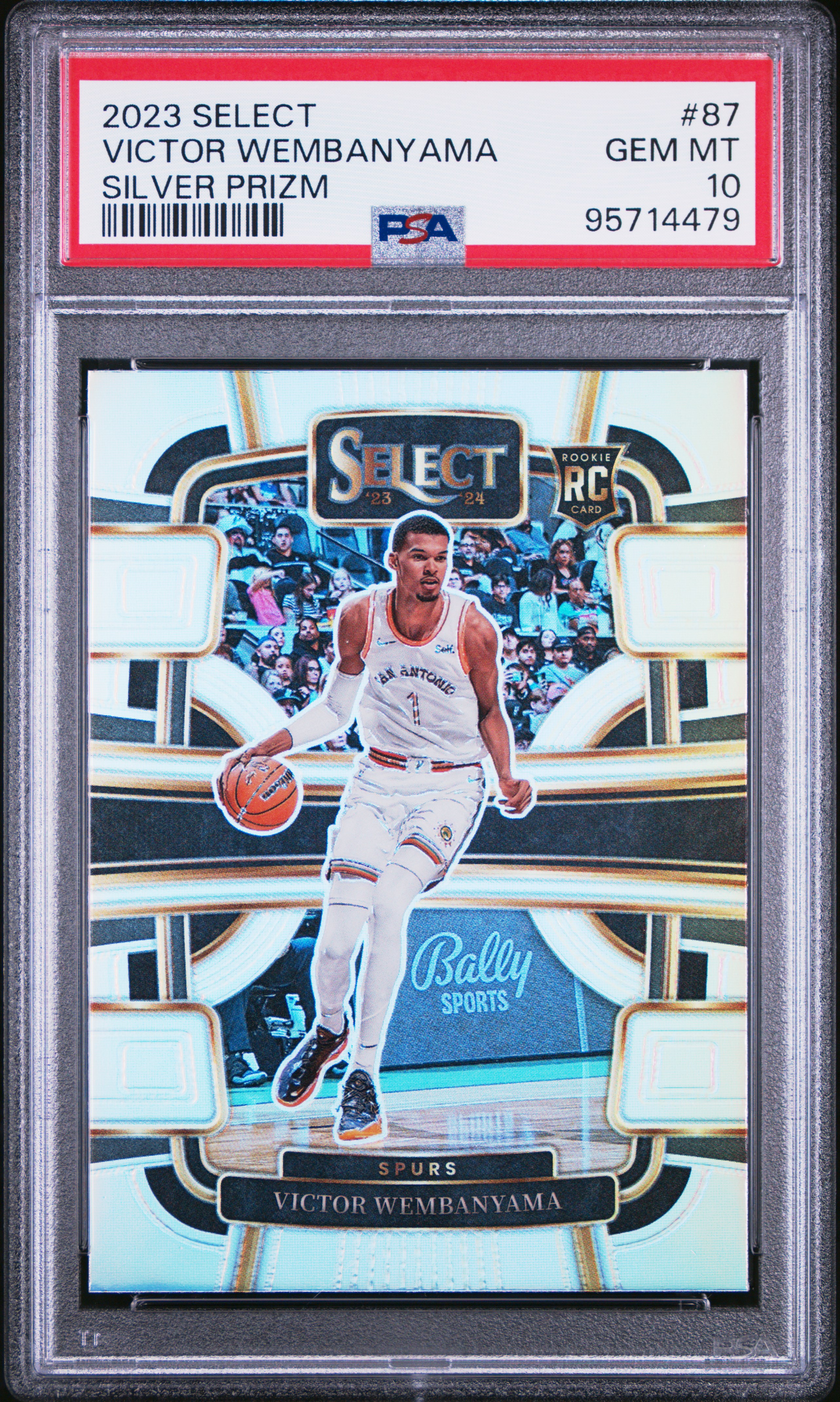 2023 Panini Select Victor Wembanyama #87 (Silver Prizm) Gem Mt 10 front
