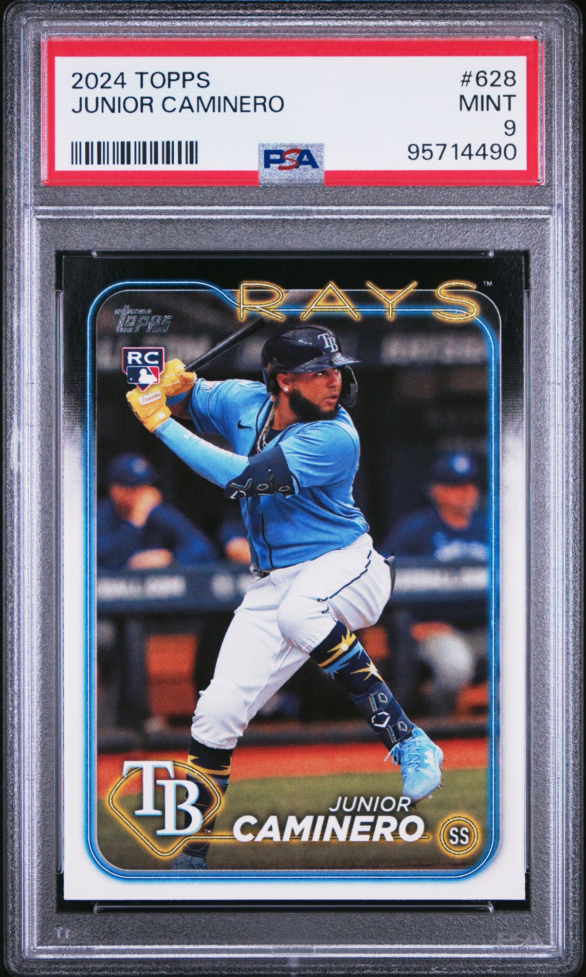 2024 Topps Junior Caminero #628 Mint 9 front