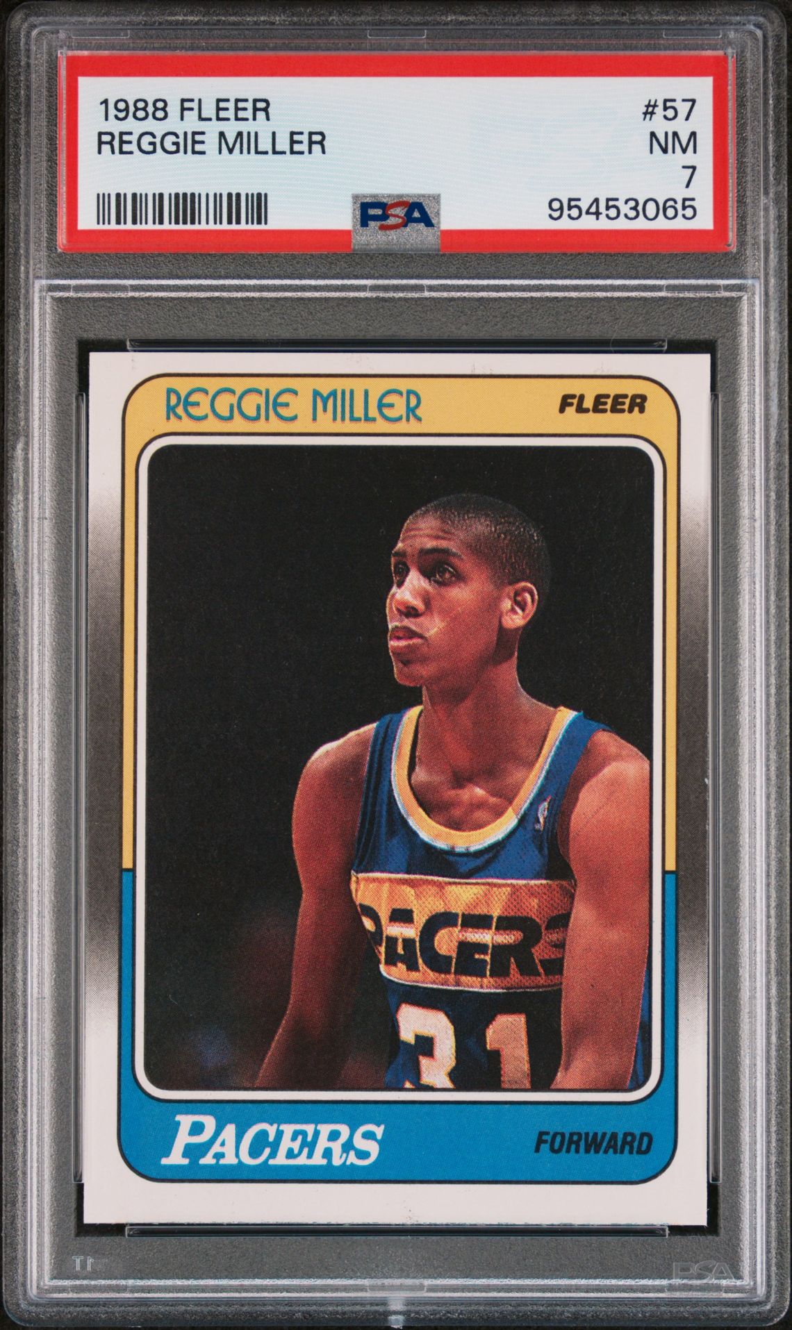 1988 Fleer FLEER #57 Reggie Miller front