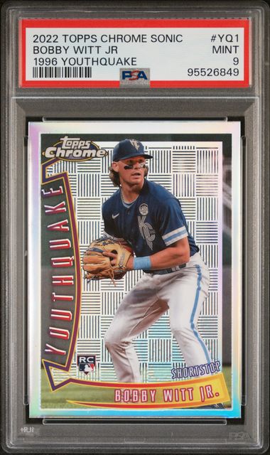 2022 Topps Topps Chrome 1996 YOUTHQUAKE #YQ-1 Bobby Witt front