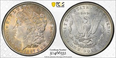 1887 $1 MS62