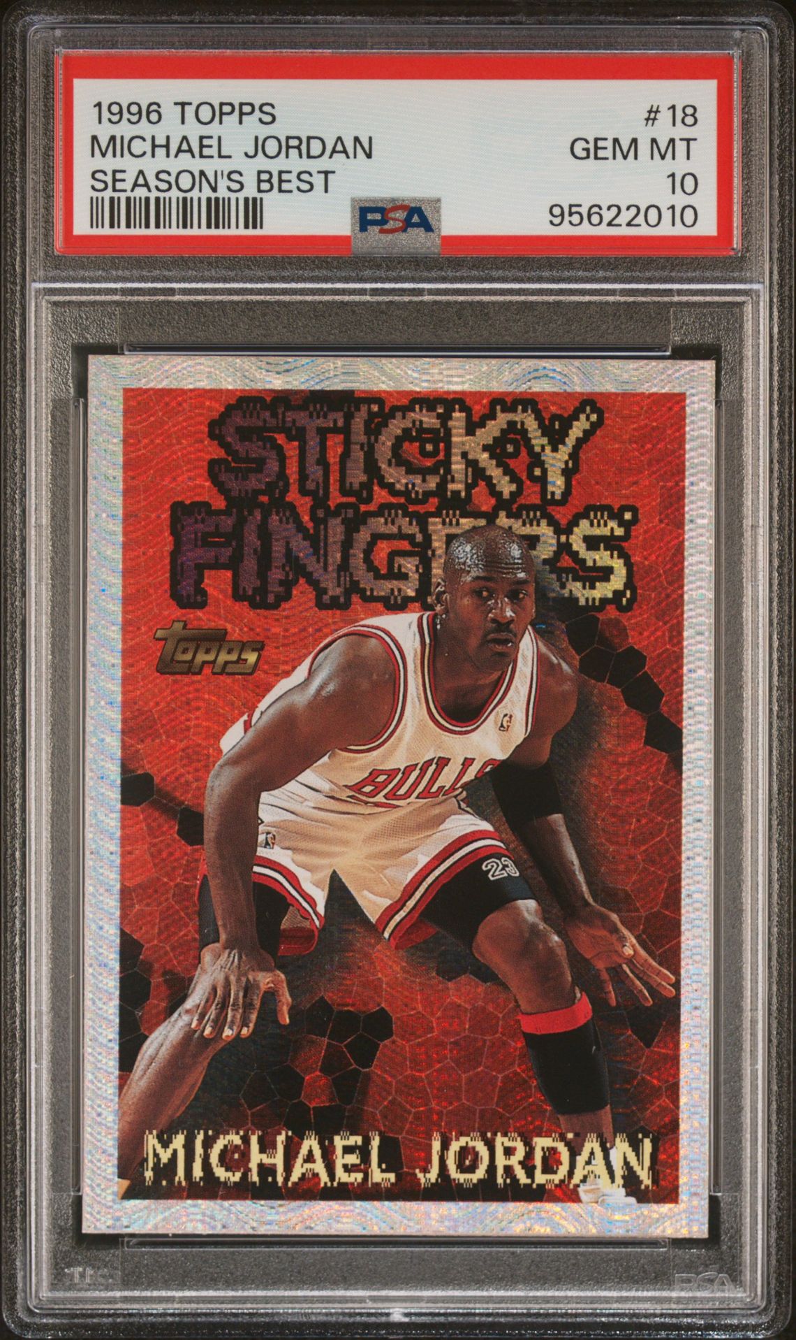 1996 Topps TOPPS SEASON'S BEST #18 Michael Jordan front