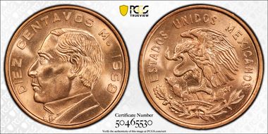 1959-Mo 10C KM-433 MS66RD