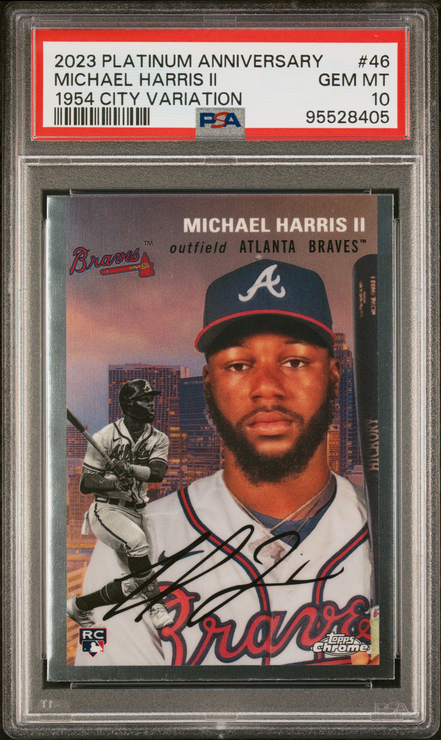 Michael Harris Ii 2023 Topps Chrome Platinum Anniversary 1954 Topps Chrome City Variations