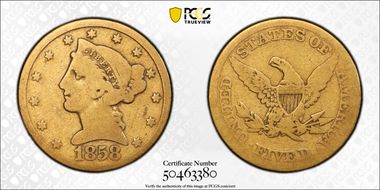 1858 $5 G4