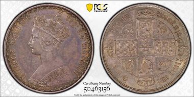 1852 Florin S-3891 AU58