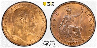 1902 1D S-3990A Low Tide MS64RB