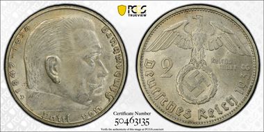 1938-D 2 Mk J-366 MS62